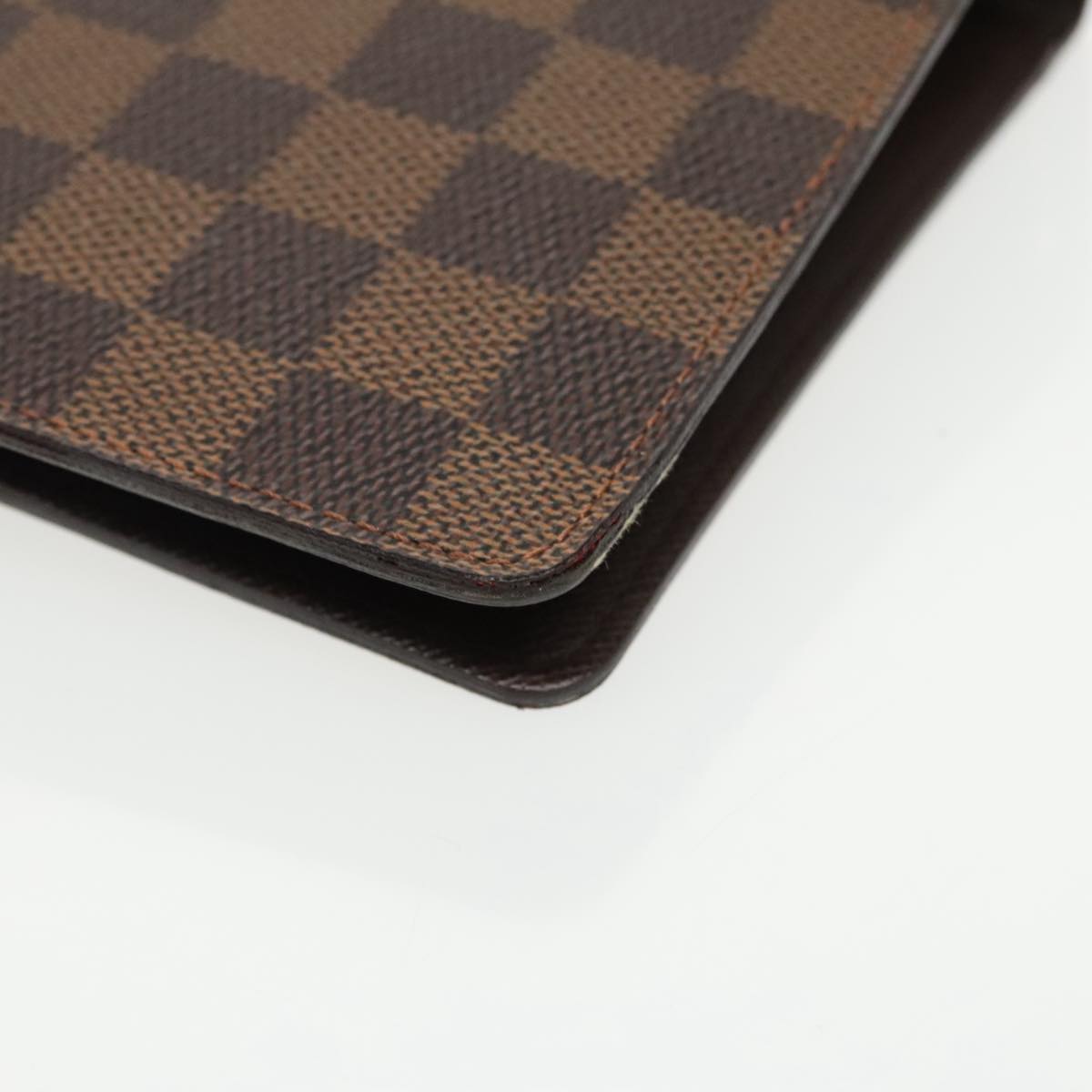 LOUIS VUITTON Damier Ebene Agenda MM Day Planner Cover R20240 LV Auth 99019