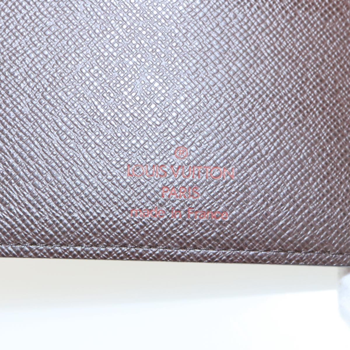 LOUIS VUITTON Damier Ebene Agenda MM Day Planner Cover R20240 LV Auth 99019