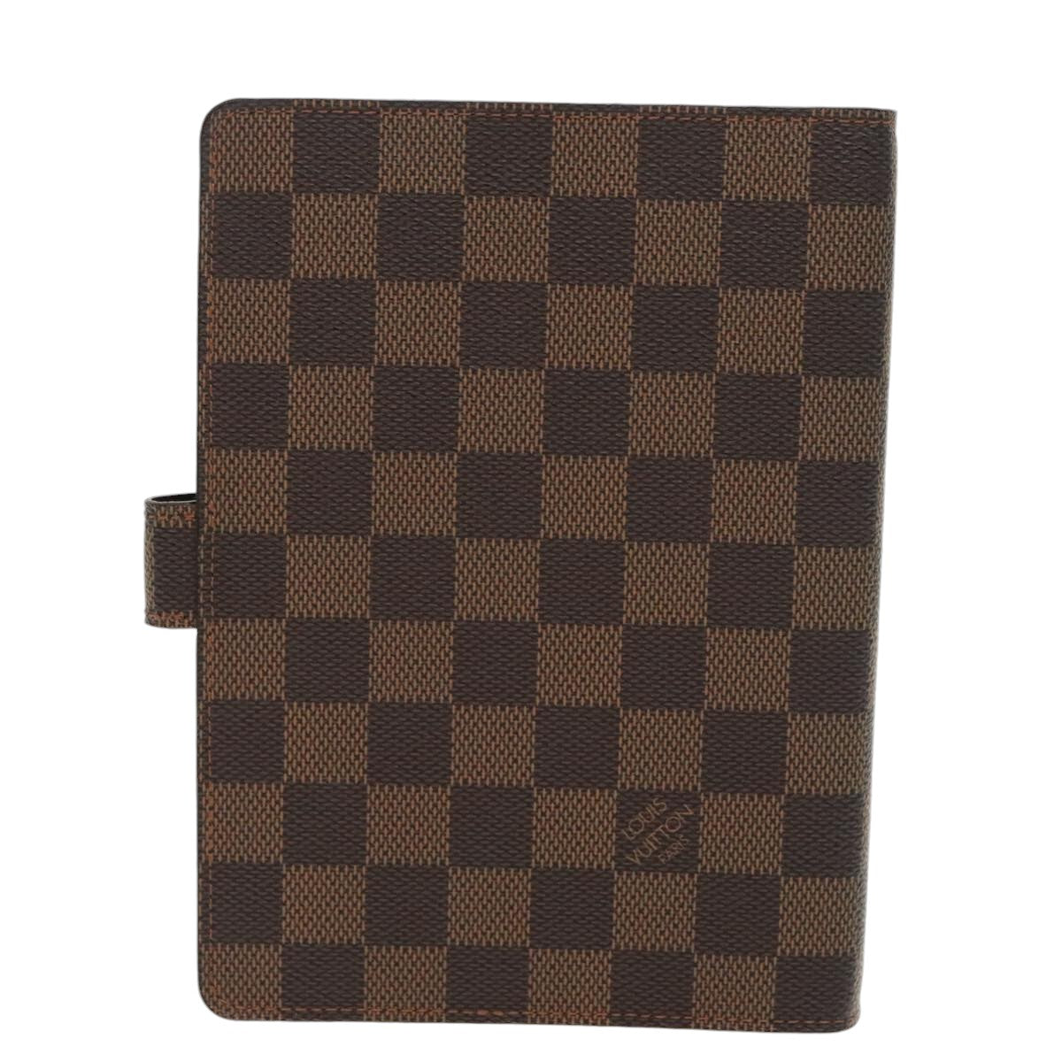 LOUIS VUITTON Damier Ebene Agenda MM Day Planner Cover R20240 LV Auth 99019 - 0