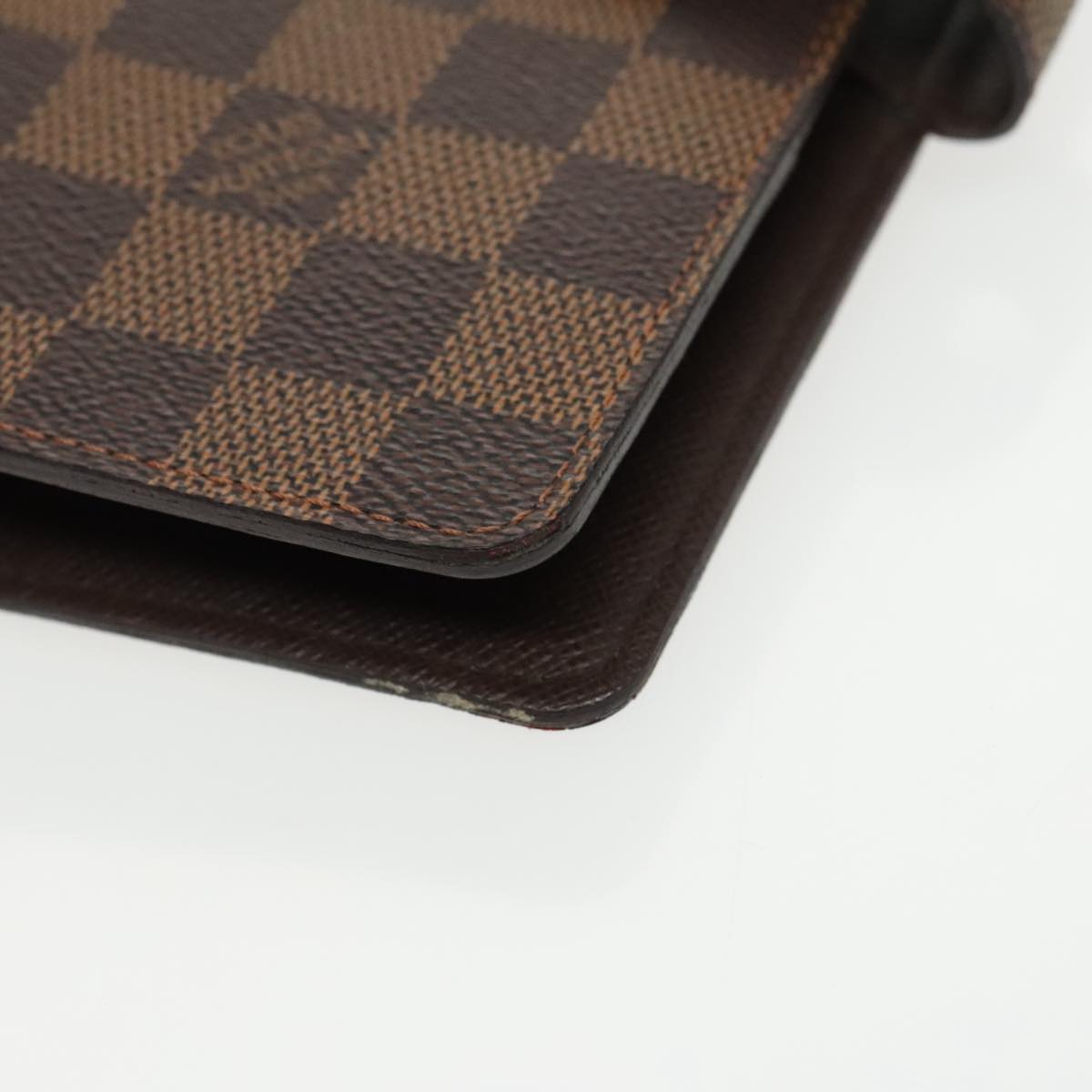 LOUIS VUITTON Damier Ebene Agenda MM Day Planner Cover R20240 LV Auth 99019