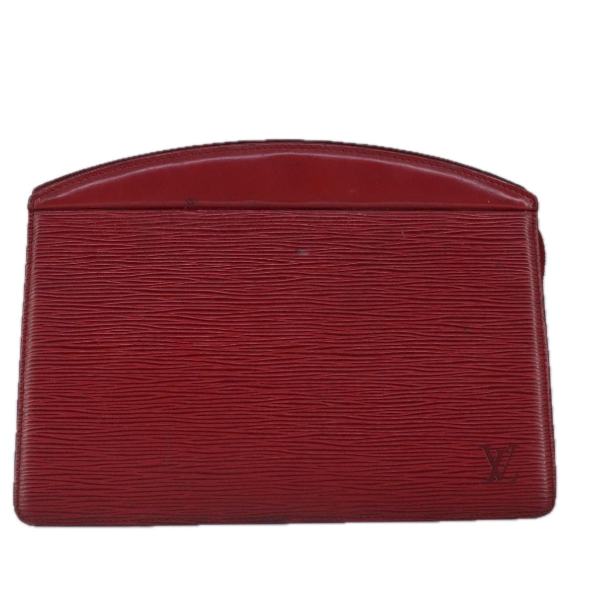 LOUIS VUITTON Epi Trousse Crete Clutch Bag Red M48407 LV Auth 99072