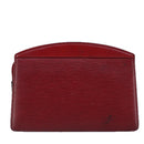 LOUIS VUITTON Epi Trousse Crete Clutch Bag Red M48407 LV Auth 99072-2