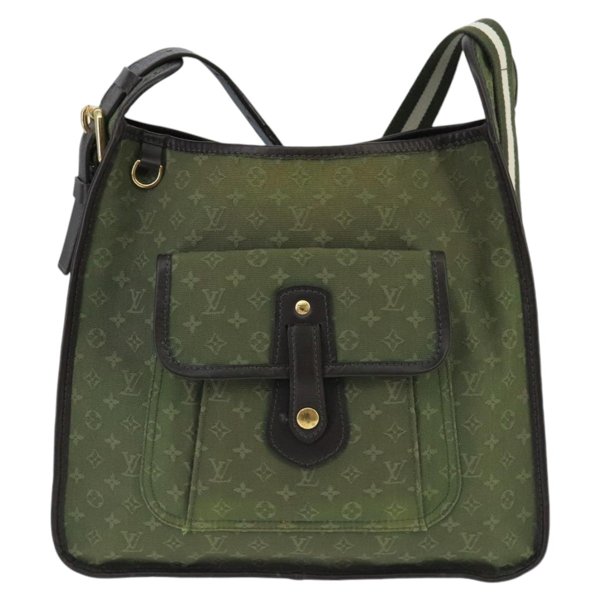 LOUIS VUITTON Monogram Mini Besace Mary Kate Bag TST Khaki M92322 LV Auth 99083