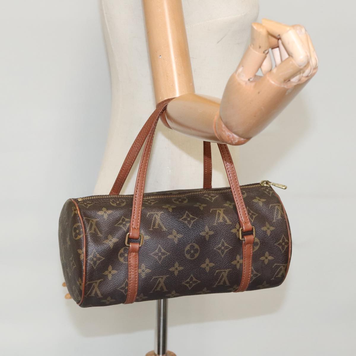 LOUIS VUITTON Monogram Papillon 26 Hand Bag M51386 LV Auth 99092