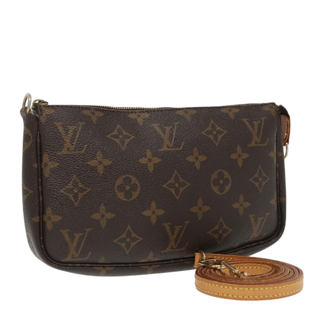 LOUIS VUITTON Monogram Pochette Accessoires Pouch M51980 LV Auth 99097