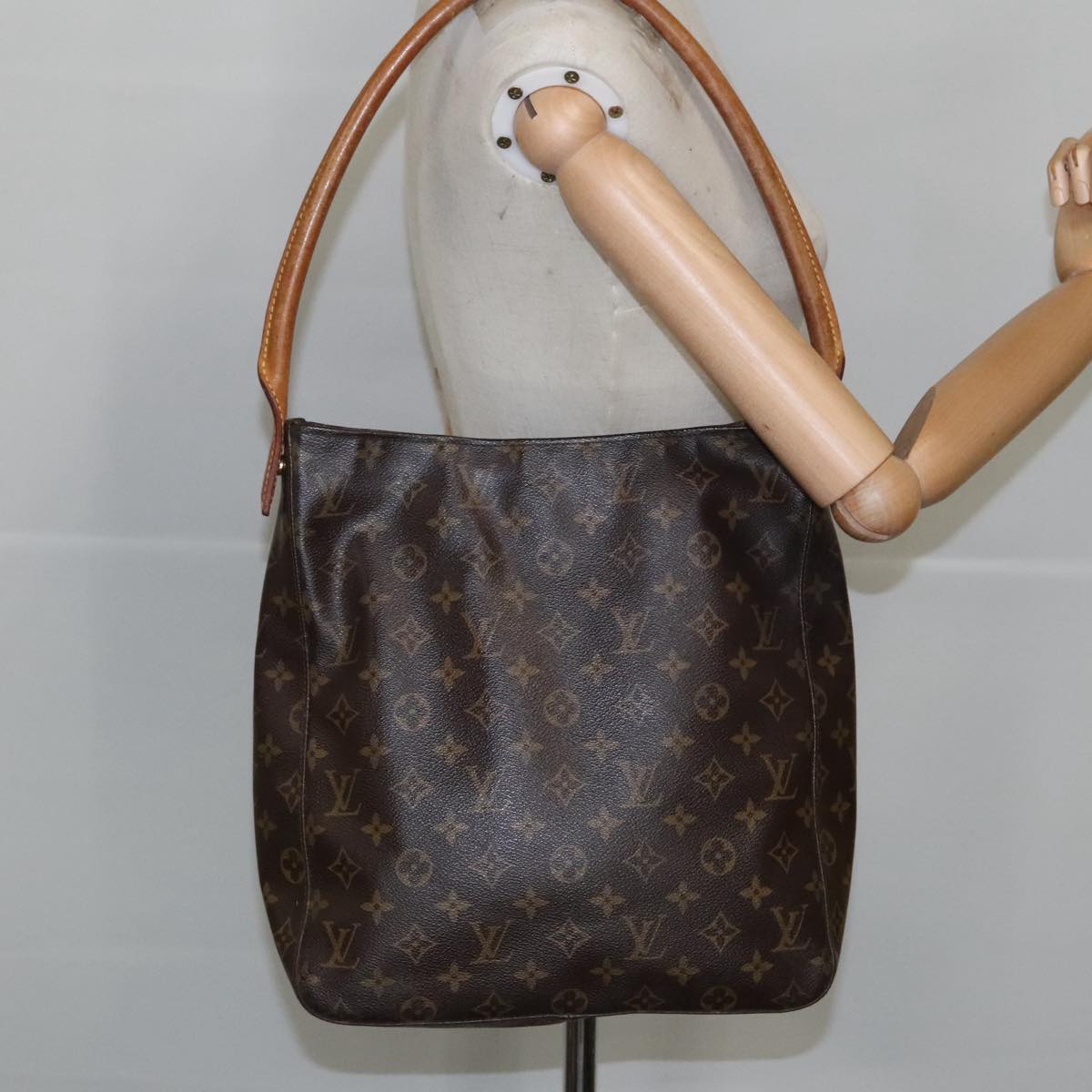 LOUIS VUITTON Monogram Looping GM Shoulder Bag M51145 LV Auth 99103