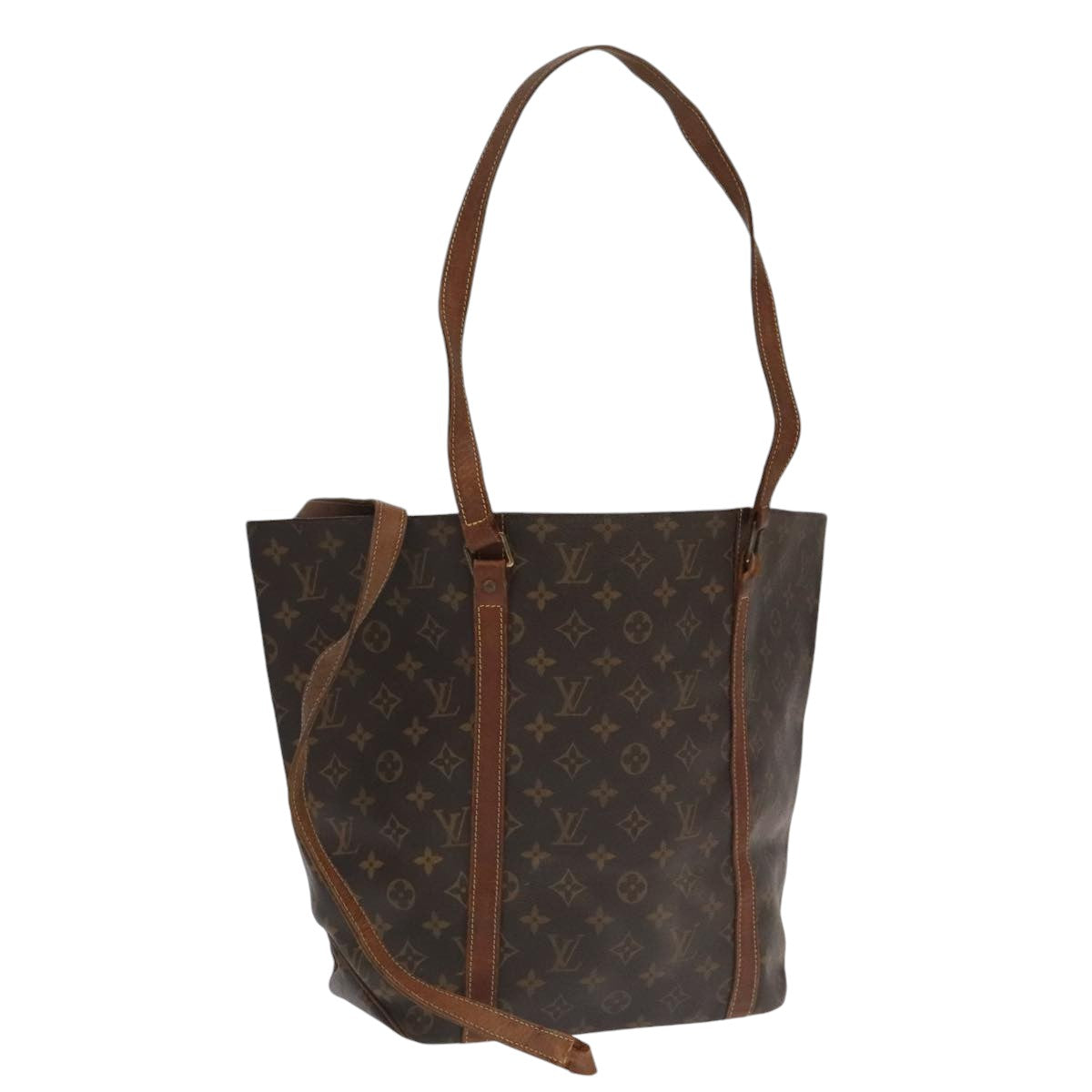 LOUIS VUITTON Monogram Sac Shopping Tote Bag M51108 LV Auth 99111