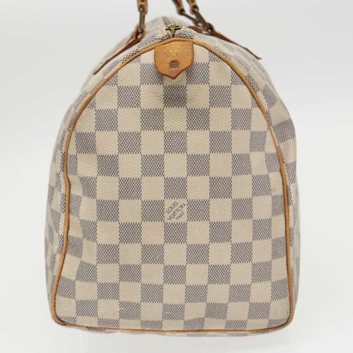 LOUIS VUITTON Damier Azur Speedy 35 Hand Bag N41535 LV Auth 99113