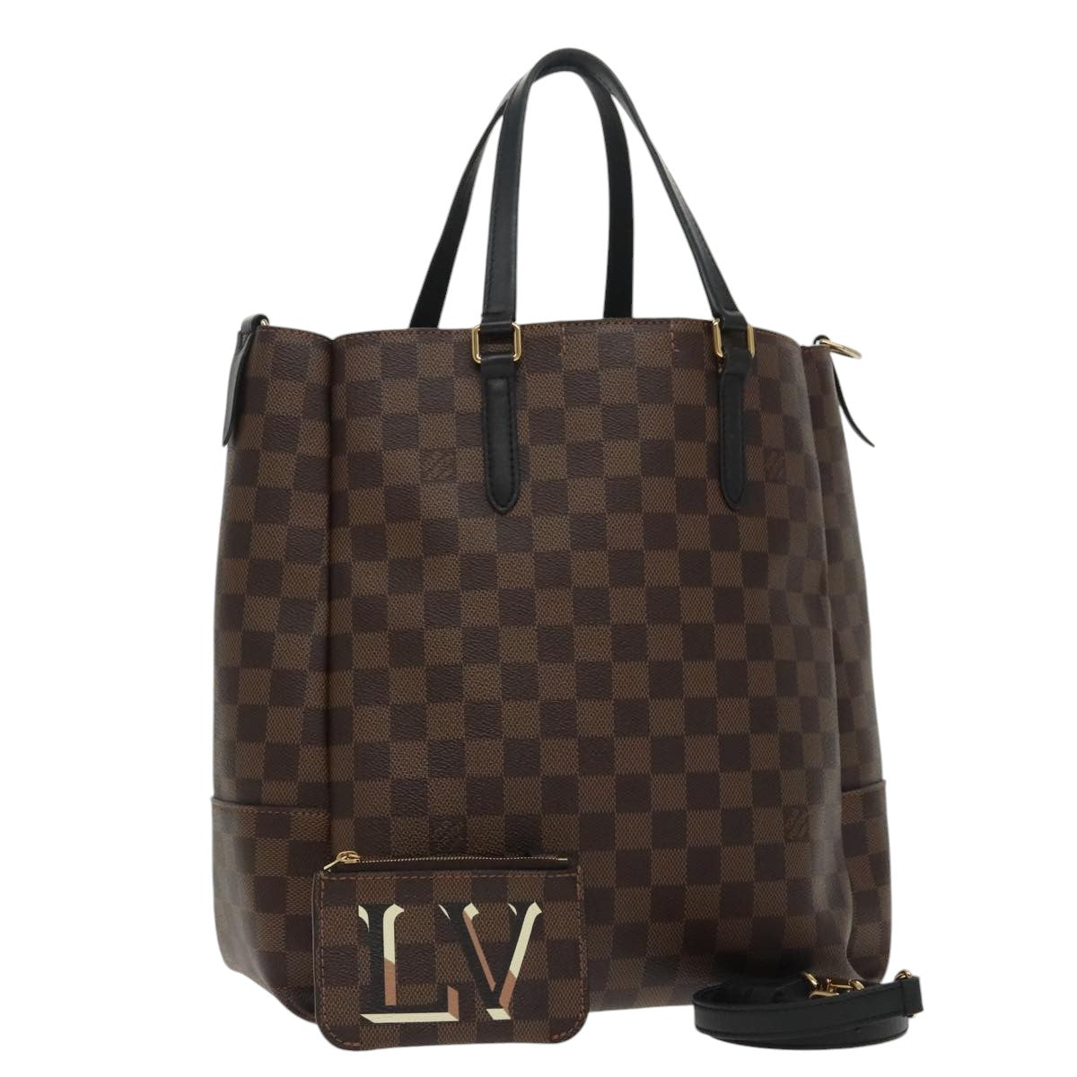 LOUIS VUITTON Damier Ebene Belmont NV MM Tote Bag N60294 LV Auth 99118