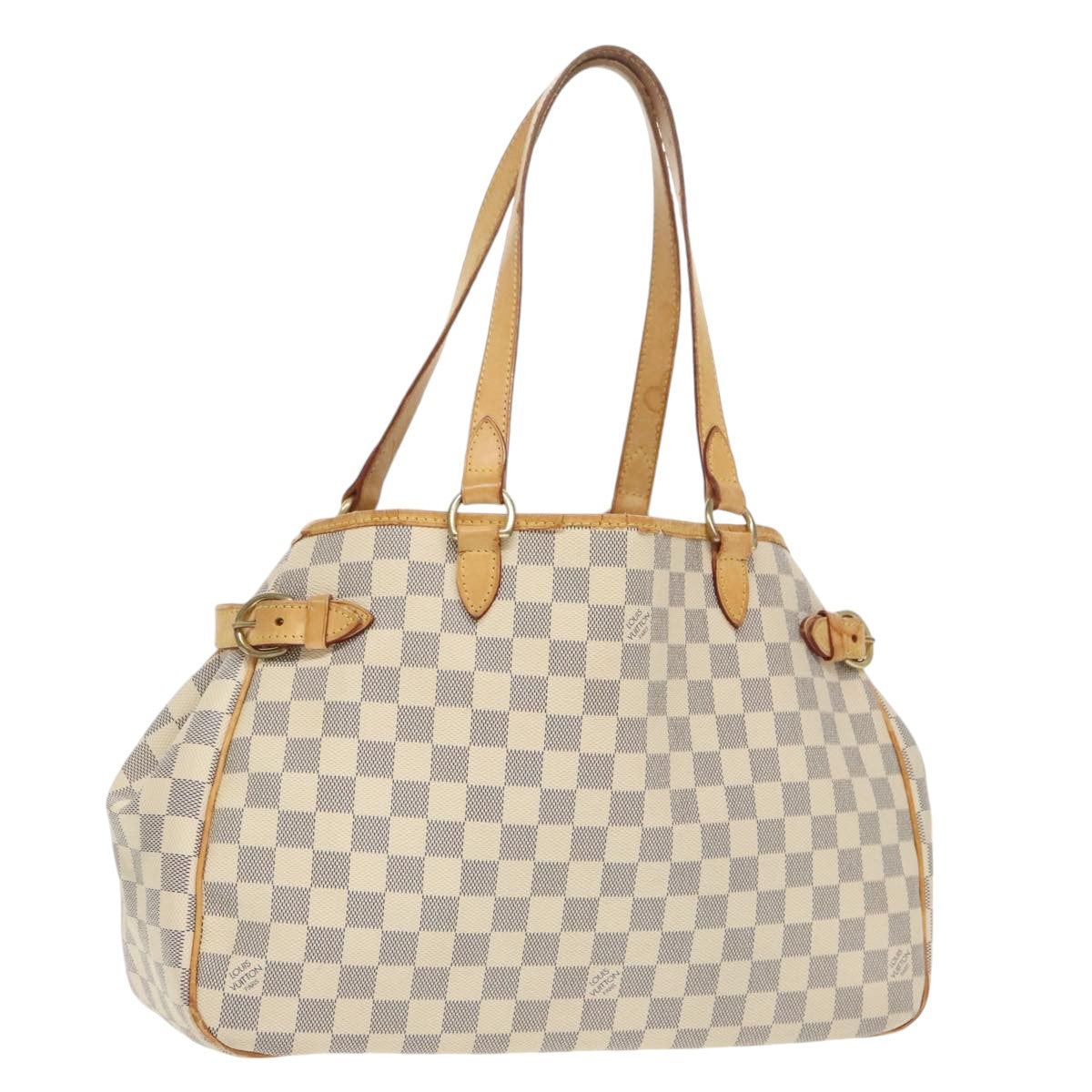 LOUIS VUITTON Damier Azur Batignolles Horizontal Tote Bag N48172 LV Auth 99119