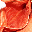 PRADA Hand Bag Nylon Leather 2way Orange Auth 99127-22