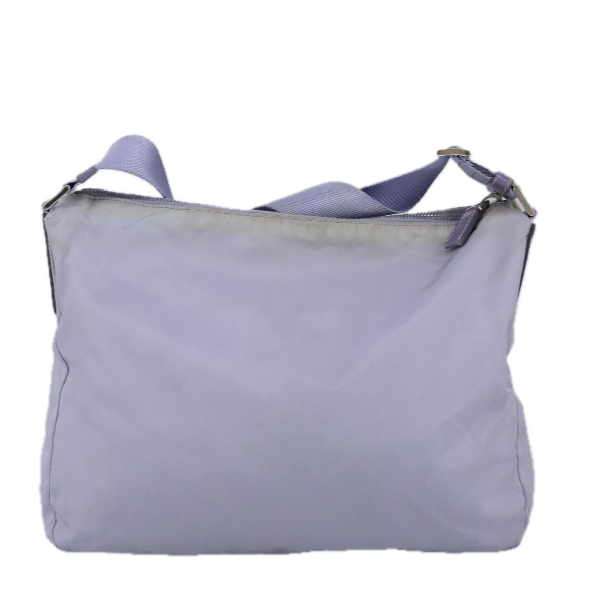 PRADA Shoulder Bag Nylon Purple Silver Auth 99162 - 0