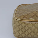 CELINE Macadam Canvas Shoulder Bag Beige Auth 99164-14