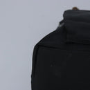 GUCCI Bamboo Hand Bag Nylon 2way Black Silver Auth 99165-14