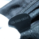 GUCCI Bamboo Hand Bag Nylon 2way Black Silver Auth 99165-12