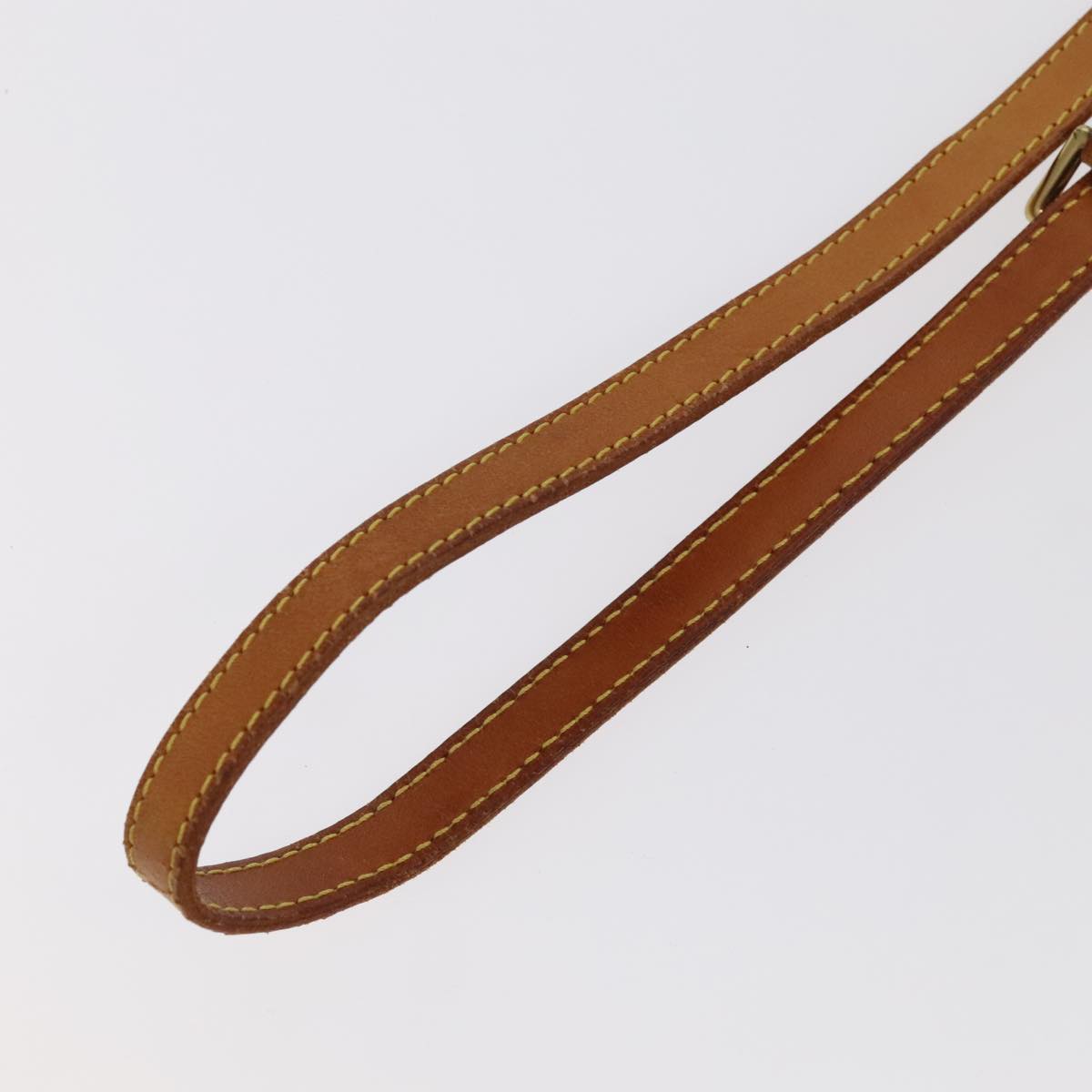 LOUIS VUITTON Adjustable Shoulder Strap Leather 39.8""-46.9"" Beige Auth 99171