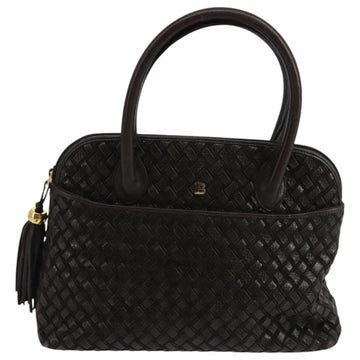 BALLY Hand Bag Leather Brown Auth 99175 - 0