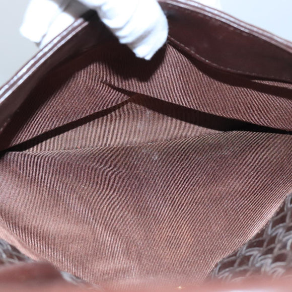 BALLY Hand Bag Leather Brown Auth 99175