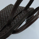 BALLY Hand Bag Leather Brown Auth 99175-6