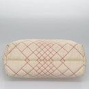 FENDI Zucca Canvas Chain Tote Bag Beige Auth 99179-5