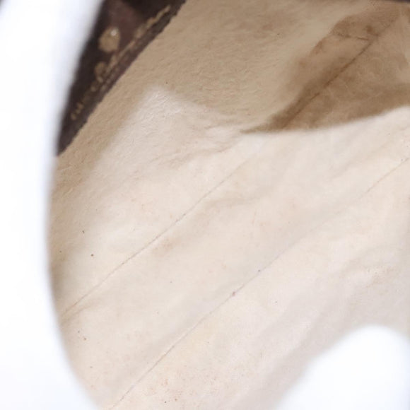 GUCCI GG Supreme Web Sherry Line Shoulder Bag PVC Beige Red Auth 99180