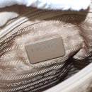 PRADA Hand Bag Nylon Beige Auth 99182-18