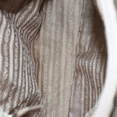 PRADA Hand Bag Nylon Beige Auth 99182-11