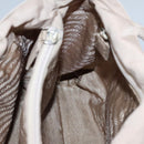 PRADA Hand Bag Nylon Beige Auth 99182-20