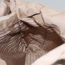 PRADA Hand Bag Nylon Beige Auth 99182-23