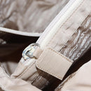 PRADA Hand Bag Nylon Beige Auth 99182-26