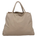 PRADA Hand Bag Nylon Beige Auth 99182-2