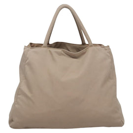 PRADA Hand Bag Nylon Beige Auth 99182 - 0