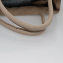 PRADA Hand Bag Nylon Beige Auth 99182-7