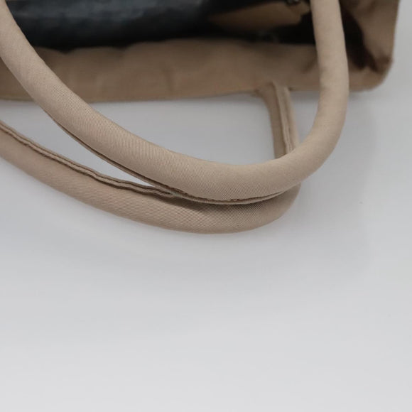 PRADA Hand Bag Nylon Beige Auth 99182