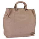 PRADA Hand Bag Leather Pink Auth 99198-1