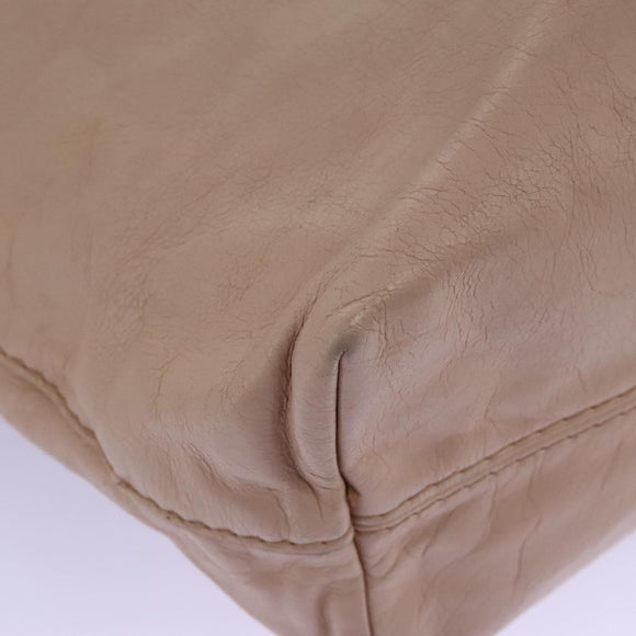 PRADA Hand Bag Leather Pink Auth 99198