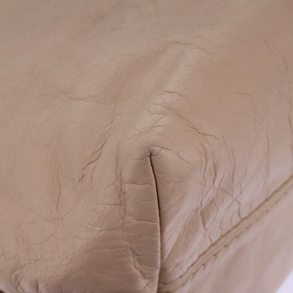 PRADA Hand Bag Leather Pink Auth 99198