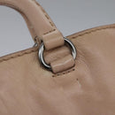 PRADA Hand Bag Leather Pink Auth 99198-15