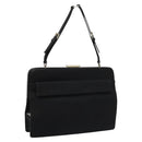 PRADA Shoulder Bag Canvas Black Auth 99211-1