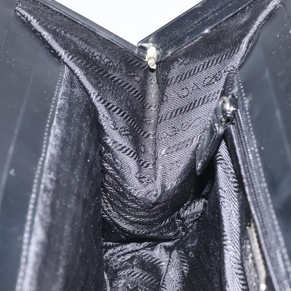 PRADA Shoulder Bag Canvas Black Auth 99211