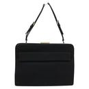 PRADA Shoulder Bag Canvas Black Auth 99211-13