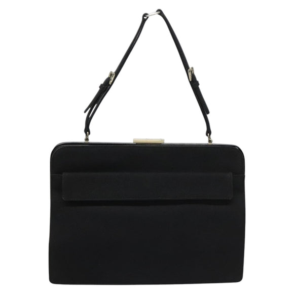 PRADA Shoulder Bag Canvas Black Auth 99211