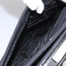 PRADA Shoulder Bag Canvas Black Auth 99211-21