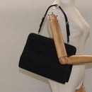 PRADA Shoulder Bag Canvas Black Auth 99211-22