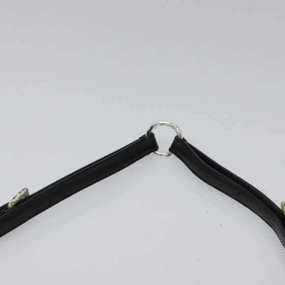 PRADA Shoulder Bag Canvas Black Auth 99211