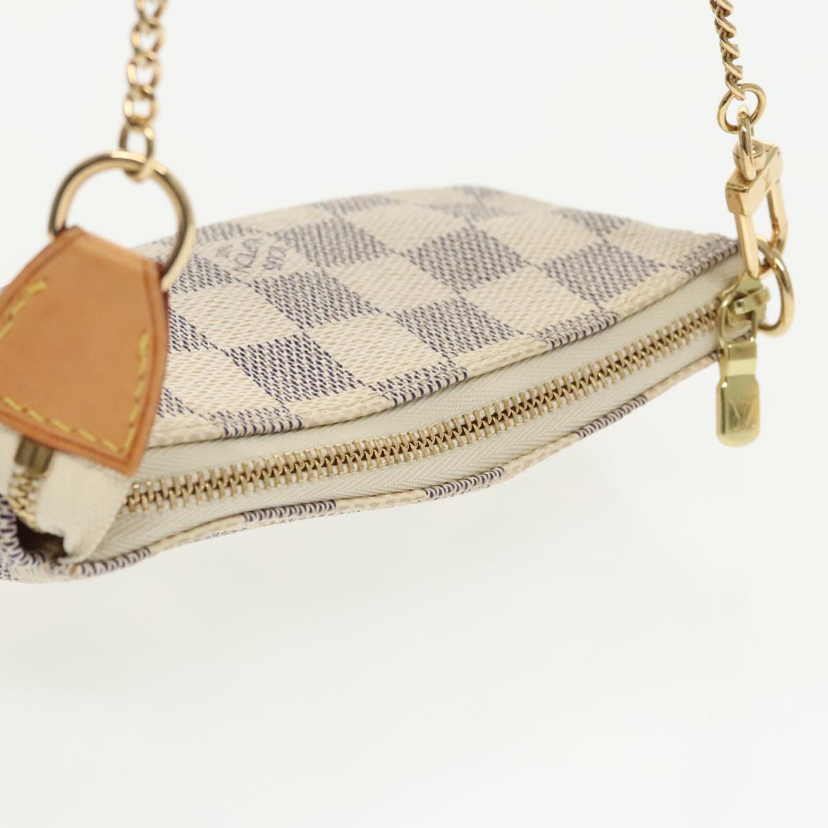 LOUIS VUITTON Damier Azur Mini Pochette Accessoires Pouch N63005 LV Auth 99220