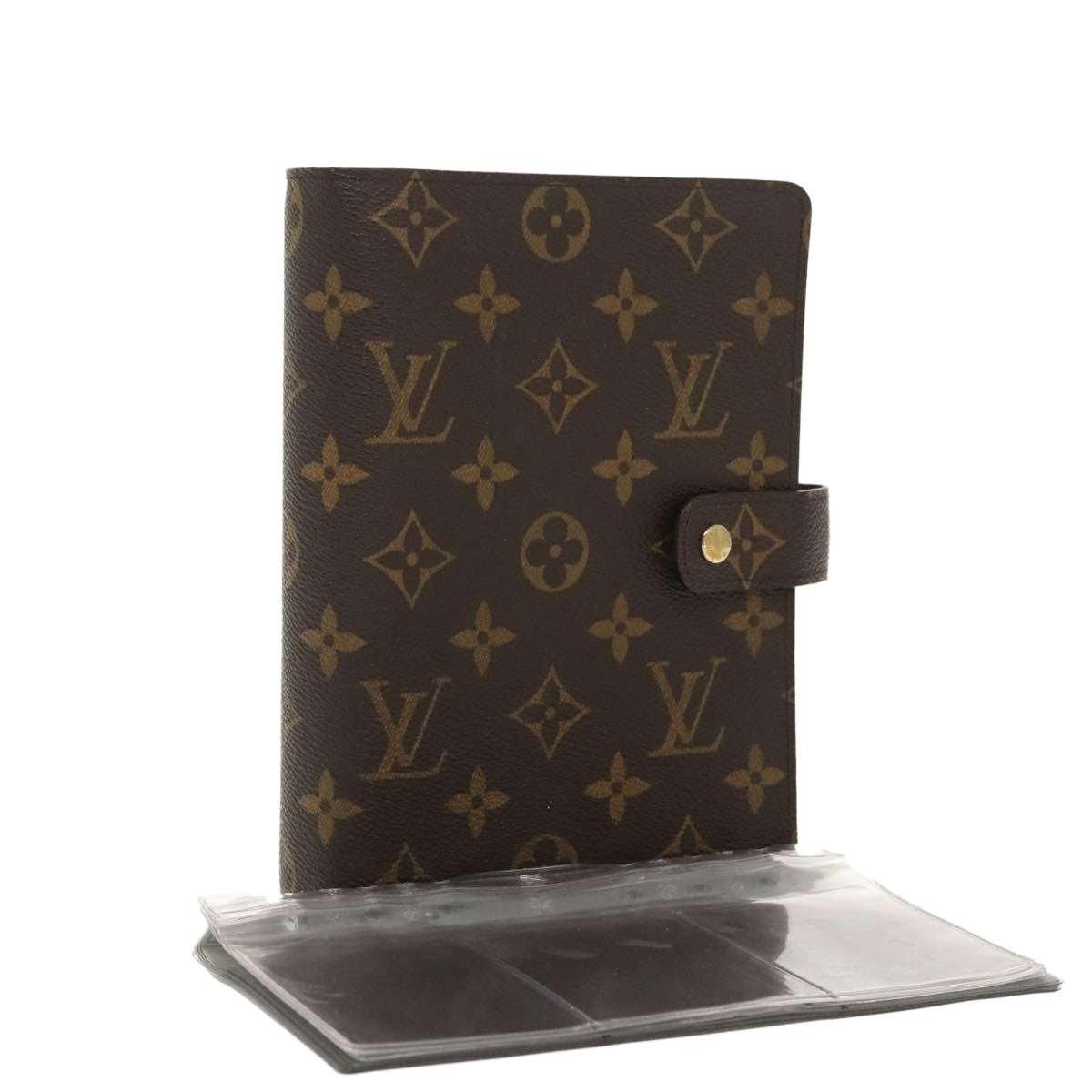 LOUIS VUITTON Monogram Agenda MM Day Planner Cover R20105 LV Auth 99221