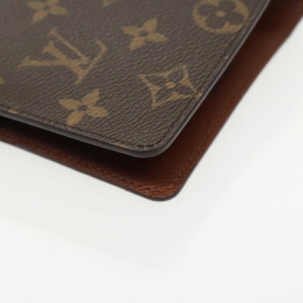 LOUIS VUITTON Monogram Agenda MM Day Planner Cover R20105 LV Auth 99221