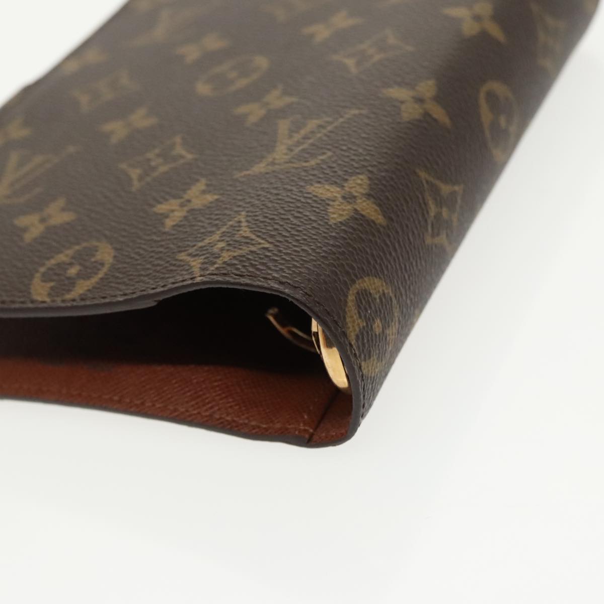 LOUIS VUITTON Monogram Agenda MM Day Planner Cover R20105 LV Auth 99221