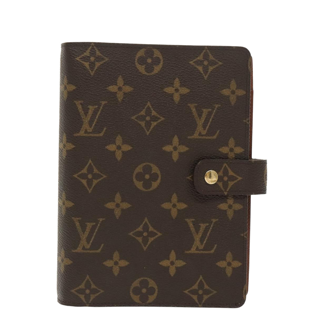 LOUIS VUITTON Monogram Agenda MM Day Planner Cover R20105 LV Auth 99221 - 0